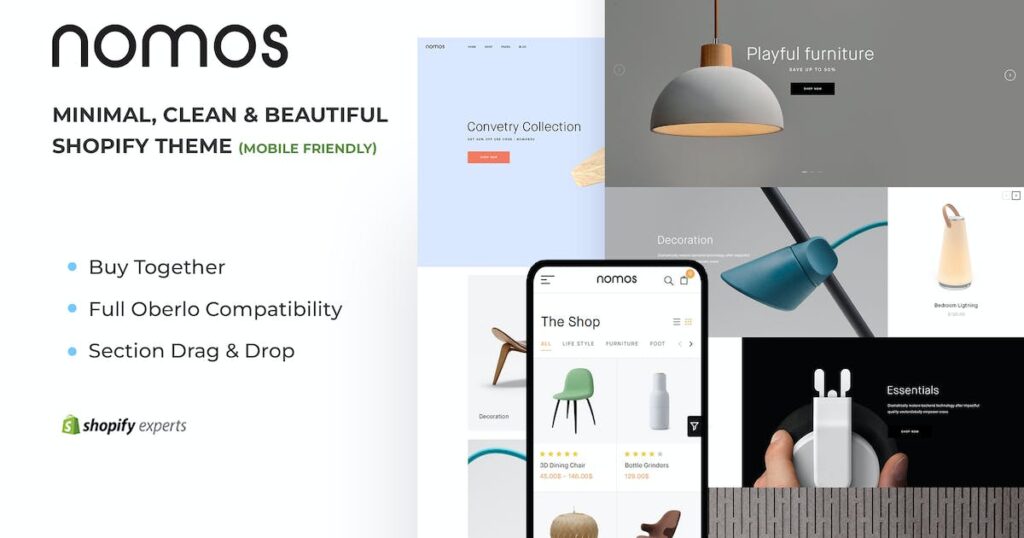 Nomos – Minimal, Clean & Beautiful Shopify Theme