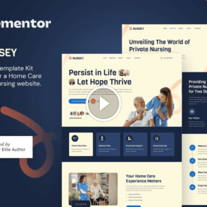 Nursey – Home Care Agency & Private Nursing Elementor Template Kit
