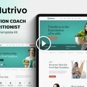 Nutrivo – Nutrition Coach & Nutritionist Elementor Template Kit