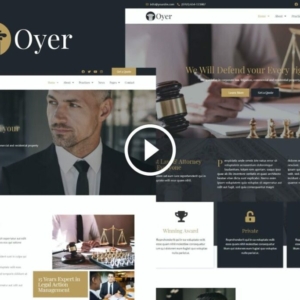 Oyer – Kit de plantilla Elementor para abogados y abogados