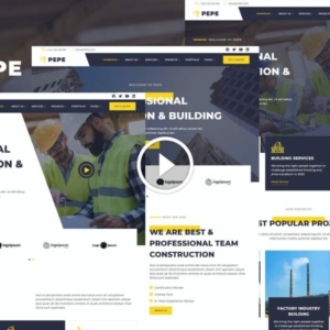 Pepe – Kit de plantilla Elementor de servicios empresariales de construcción y construcción