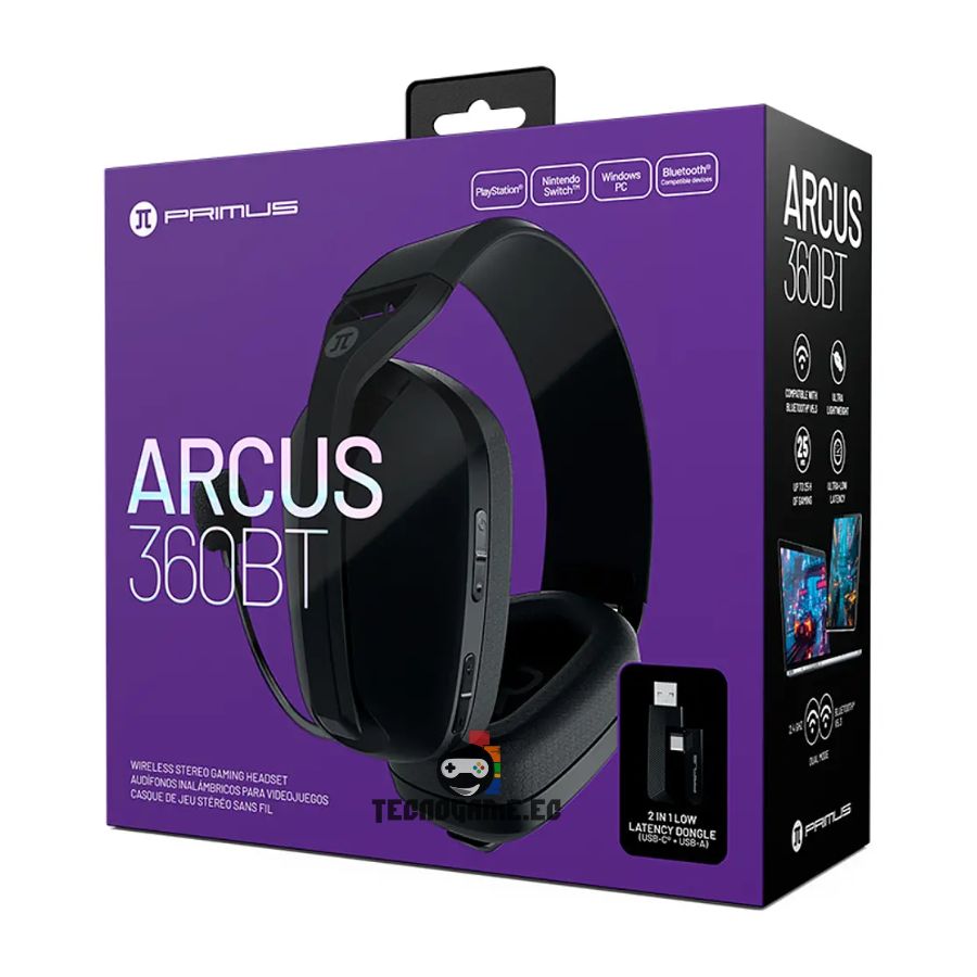 Audifono Gamer Inalambrico C/ Mic Usb Bt – Primus ARCUS360BT - Imagen 4