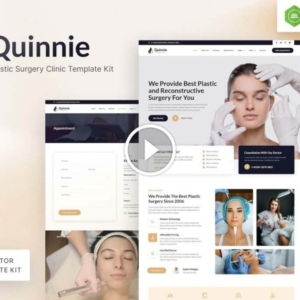 Quinnie – Kit de plantilla Elementor de clínica de cirugía plástica