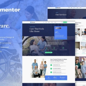 Recare: Kit de plantillas de Elementor para atención domiciliaria y enfermería privada