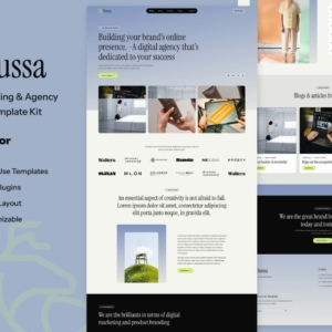 Russa: kit de plantillas de Elementor para agencias y marketing digital