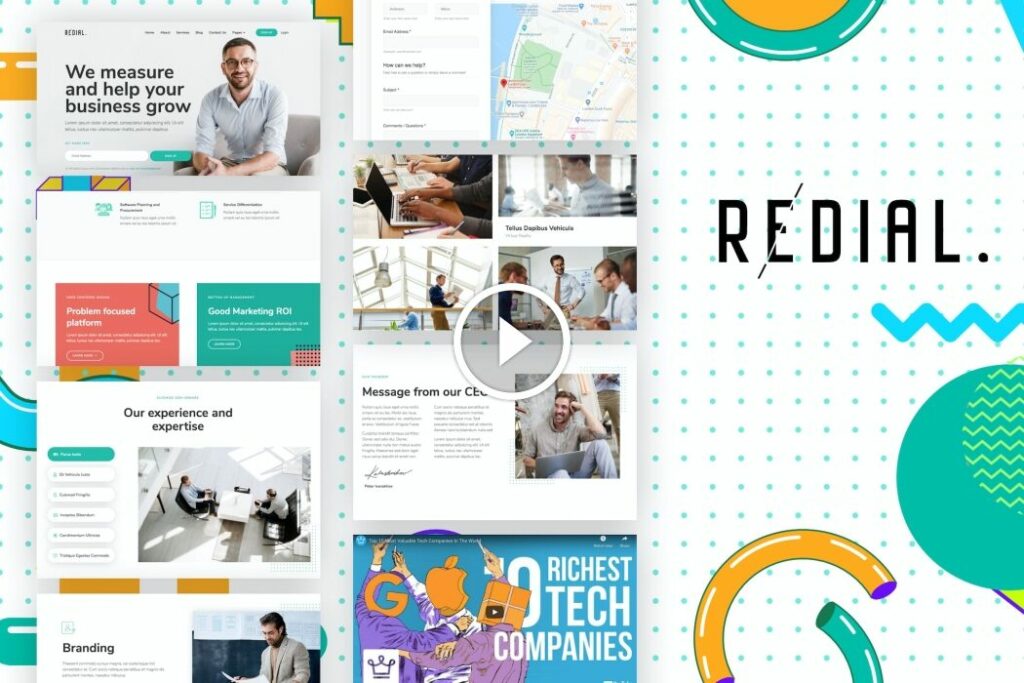 Redial – Kit de plantillas de Elementor para empresas y negocios