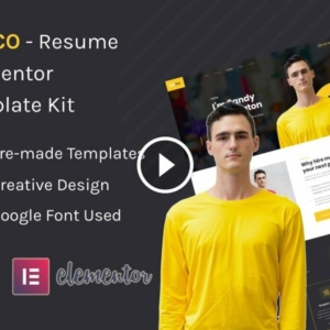 Resco – Kit de plantilla de curriculum vitae Elementor