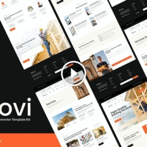 Roovi – Kit de plantilla Elementor de mejoras para el hogar