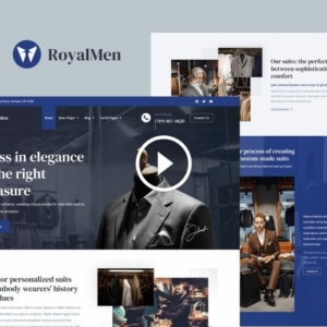 RoyalMen – Tailored Suits Elementor Pro Template Kit