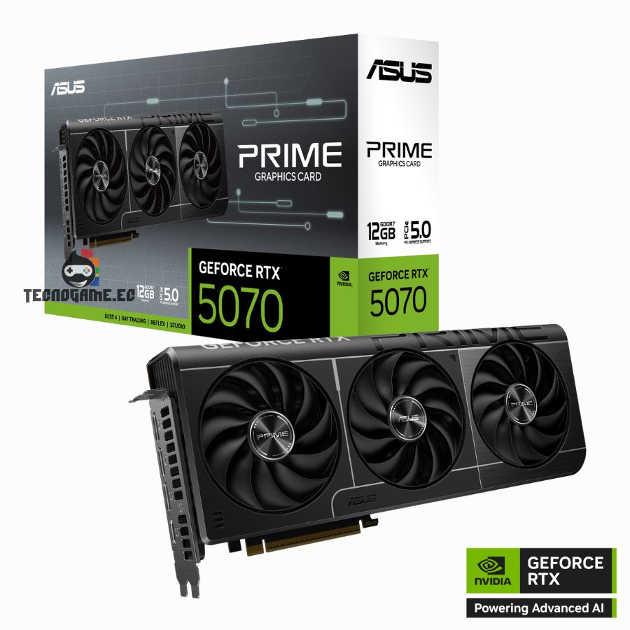 Tarjeta Gráfica Nvidia Rtx 5070 12Gb Gddr7 3F – Asus Prime Oc