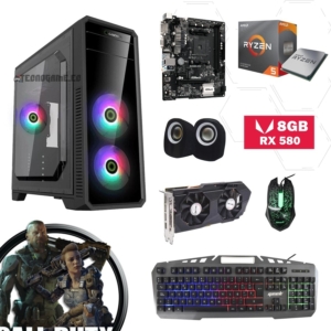 Cpu Gamer Ryzen 5 4500, Grafica Rx 580 8Gb, Ram 16GB, Ssd 500GB