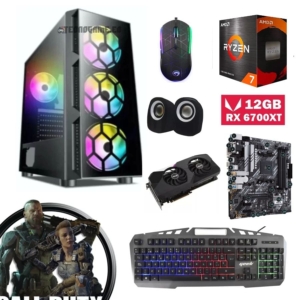 CPU Gamer Ryzen 7 5700x, Rx 6700Xt 12GB, 32GB Ram, 1Tb + 256Gb SSD