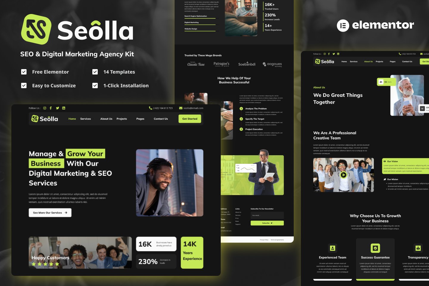 Seolla – Kit de plantillas para agencias de SEO y marketing digital