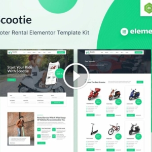 Scootie: kit de plantillas para Elementor de alquiler de bicicletas y scooters