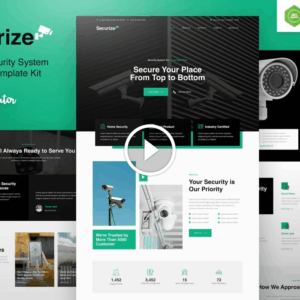Securize: kit de plantillas de Elementor de seguridad y CCTV