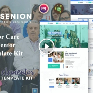 Senion: kit de plantilla Elementor para el cuidado de personas mayores