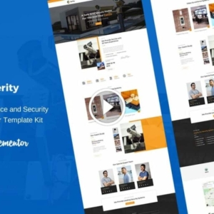 Serity – Kit de plantillas Elementor para CCTV y cámaras de seguridad