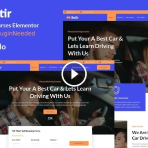 Setir – Kit de plantillas Elementor para cursos de conducción