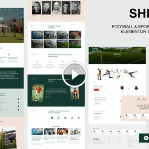 Shippo – Kit de plantilla Elementor de la academia de fútbol y deportes