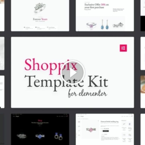 Shoppix – Kit de plantilla de Elementor de tienda de joyería