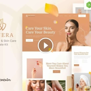 Skinera: kit de plantilla Elementor para dermatología y cuidado de la piel