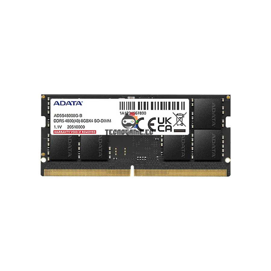 Ram Ddr5, 8Gb, 4800, So-Dimm – Adata - Imagen 2