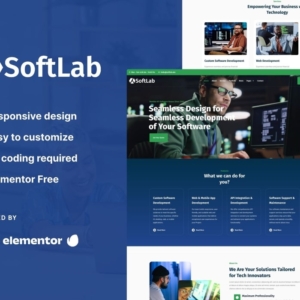 SoftLab – Tecnología y Software SaaS Elementor Pro Template Kit