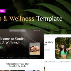 Soulis – Kit de plantillas Spa Elementor Pro