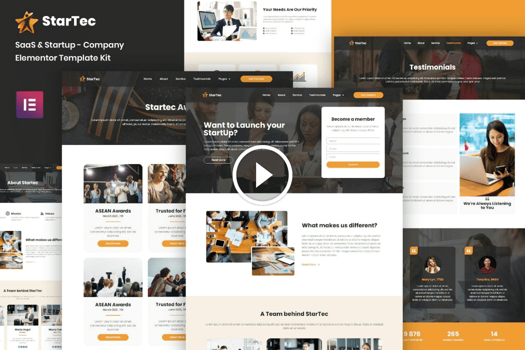 StarTec – Saas Elementor Template Kit