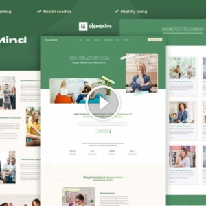 StrongMind – Kit de plantillas Elementor Pro para psicólogos y salud mental