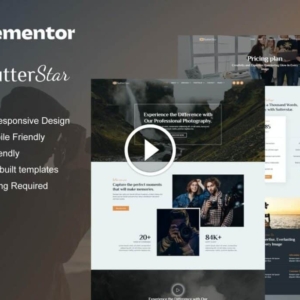 SutterStar – Photography Services & Portfolio Elementor Template Kit