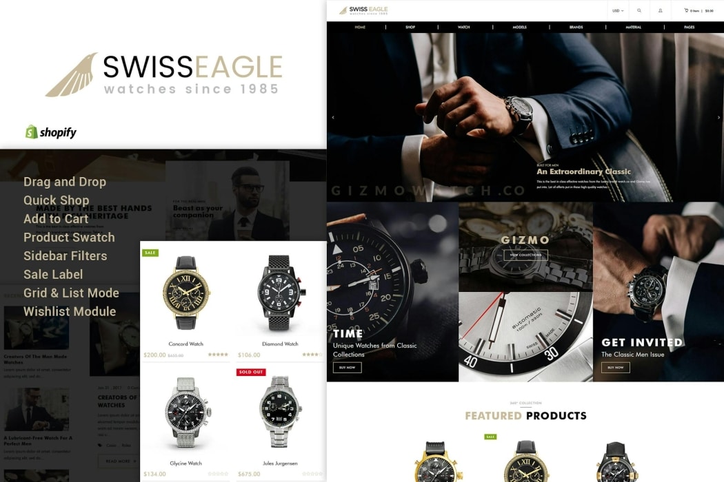 Swiss Eagle | Relojes Shopify Theme