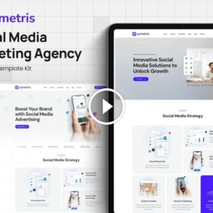 Symetris – Social Media Marketing Agency Elementor Template Kit