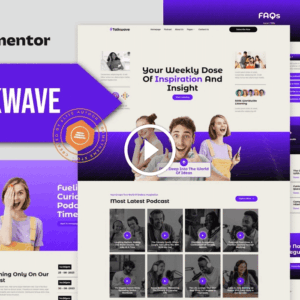 Talkwave – Podcaster Elementor Template Kit