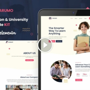 Tarumo – Kit de plantillas de Elementor para la educación y la universidad
