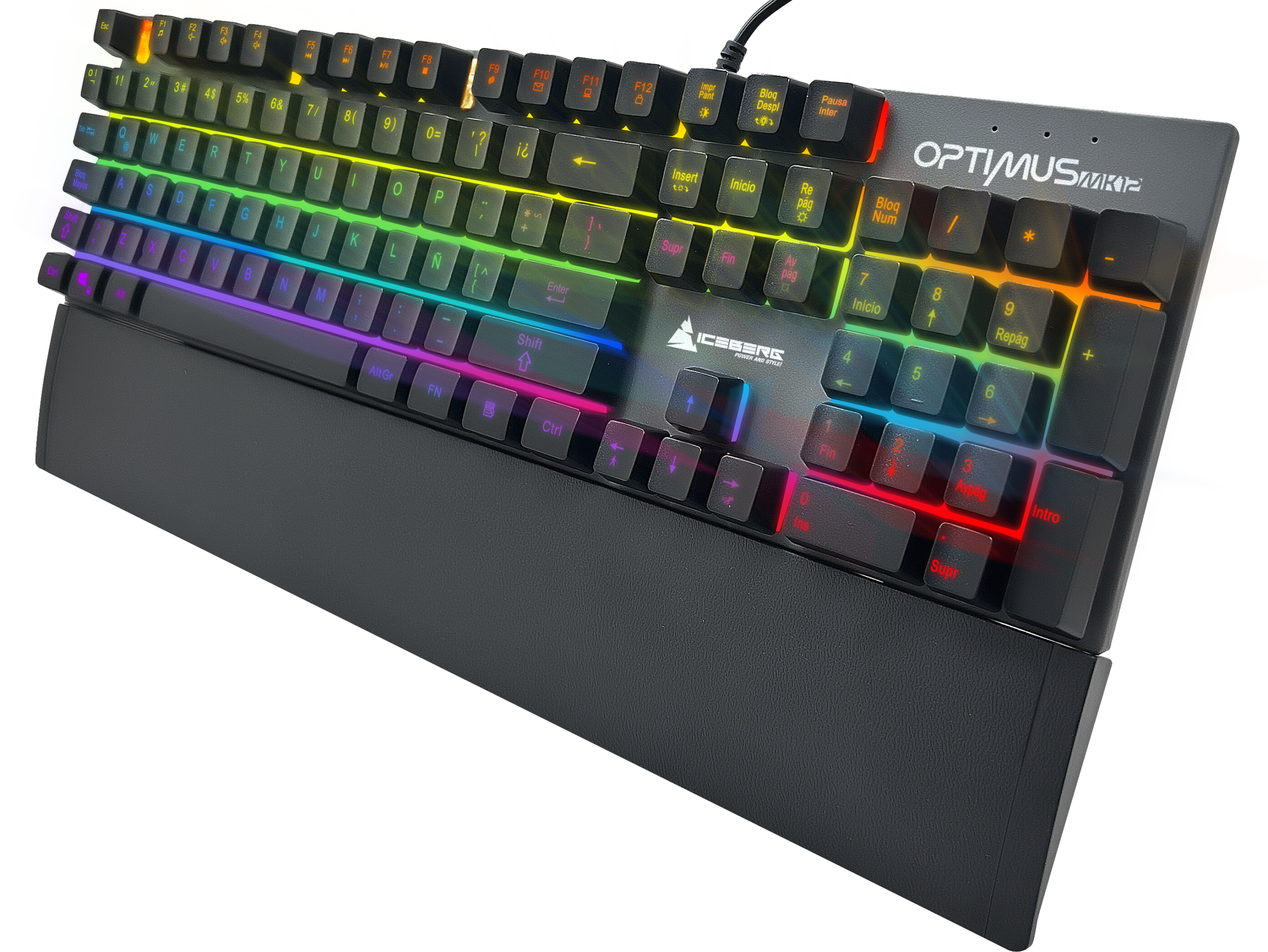 Combo Iceberg OPTIMUS MK12 3 en 1 Teclado Mecánico + Mouse Gamer + MousePad Gamer - Imagen 2