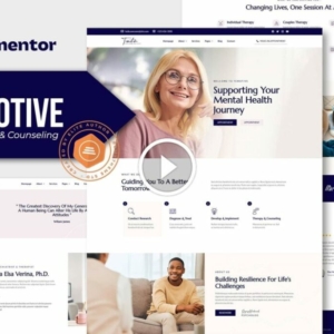 Temotive – Kit de plantilla Elementor de psicología y consejería
