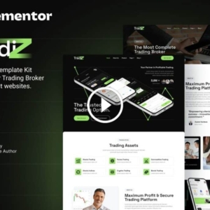 Tradiz – Trading Broker & Investment Elementor Template Kit