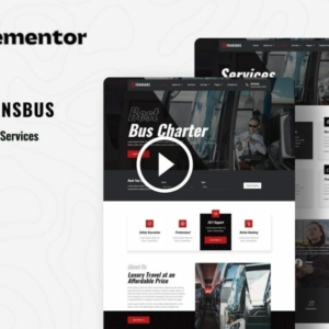 Transbus – Bus Charter Service Elementor Template Kit