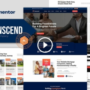 Transcend – Mortgage Lending Elementor Template Kit
