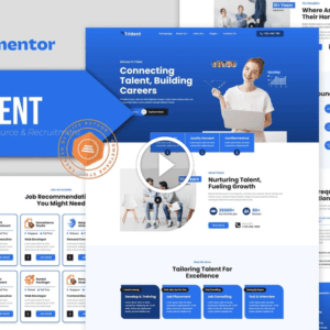 Trident – Human Resource & Recruitment Agency Elementor Template Kit