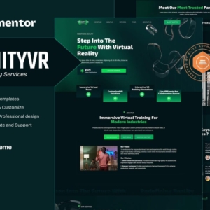 TrinityVR – Virtual Reality Services Elementor Template Kit