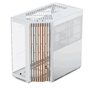 Gabinete Gamer Alta Gama APNX V1 Blanco Wood  V1-W-WT-V1