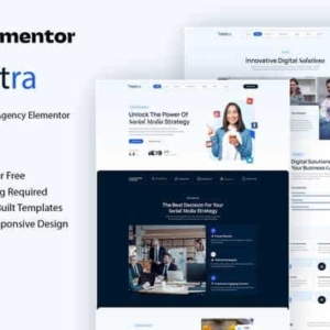Vextra: kit de plantillas de Elementor para agencias de redes sociales
