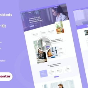 Veha – Asistente virtual y kit de plantillas de Elementor administrativos