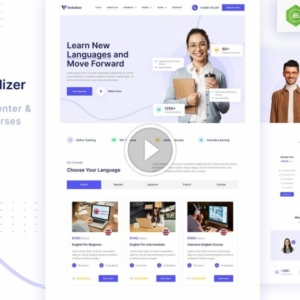 Verbalizer – Cursos de idiomas y centro de aprendizaje Elementor Template Kit