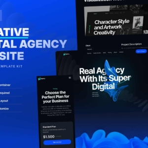 Wagency – Kit de plantillas Elementor para agencias digitales creativas