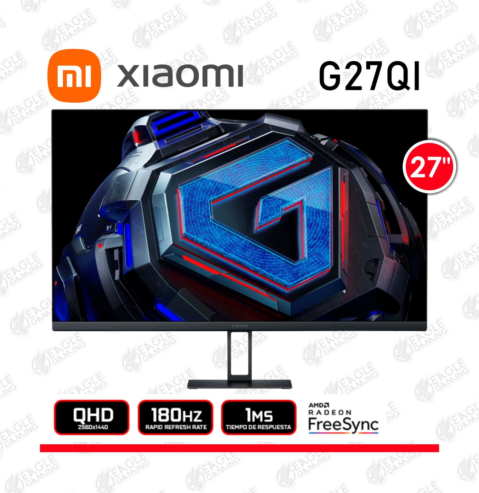 XIAOMI 2K GAMING MONITOR G27QI 27″ QHD/180HZ/1MS/AMD FREESYNC