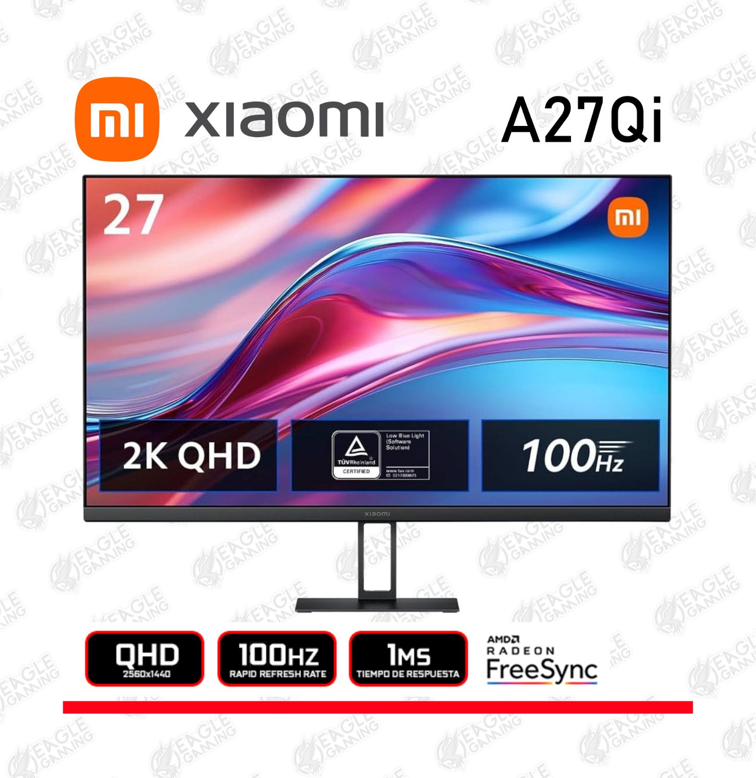 XIAOMI 2K MONITOR A27Qi 27″ QHD/100HZ/6MS/IPS PANEL