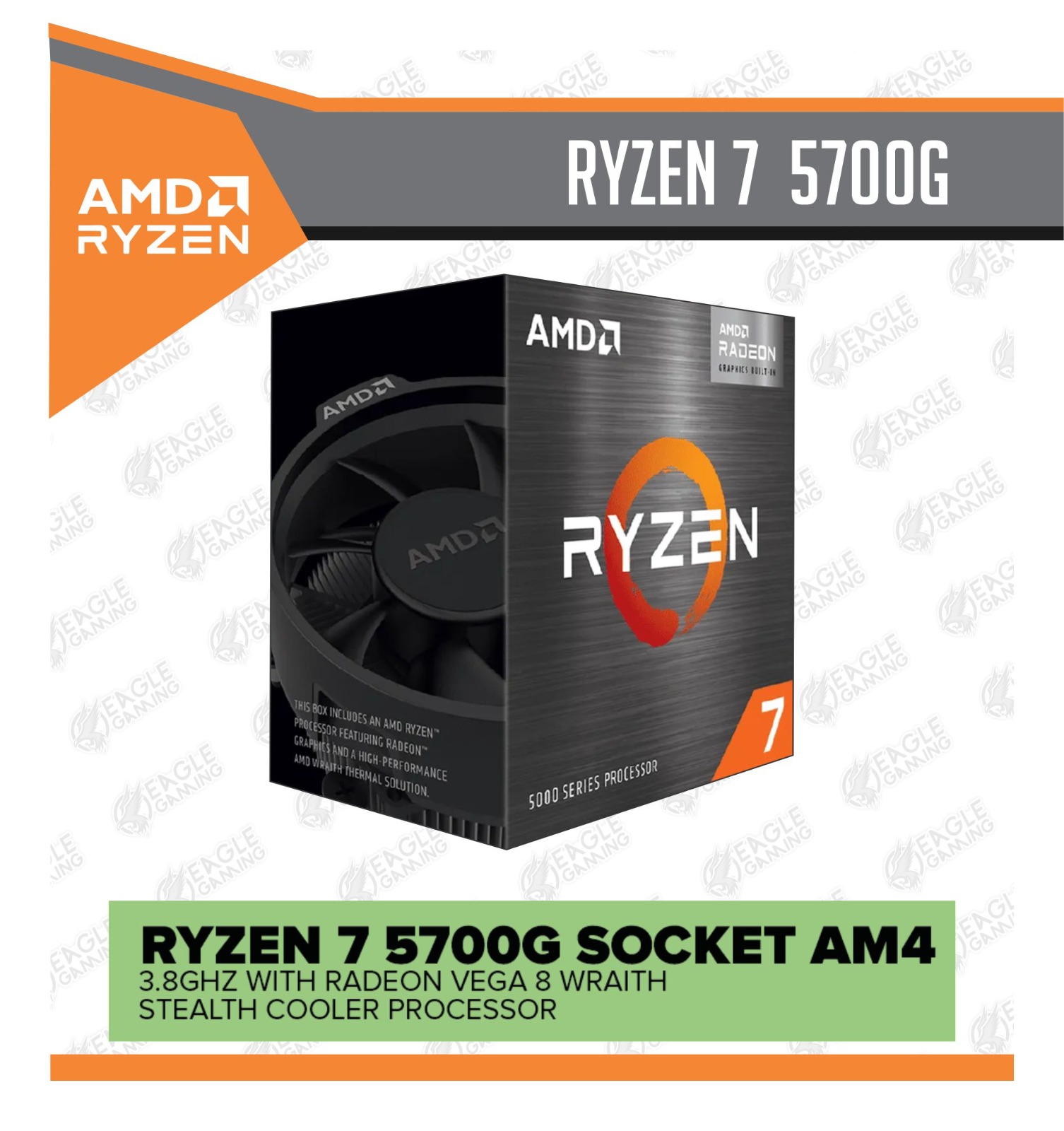 PROCESADOR RYZEN 7 5700G 3.80 | 4.60GHZ 16MB 8C AM4